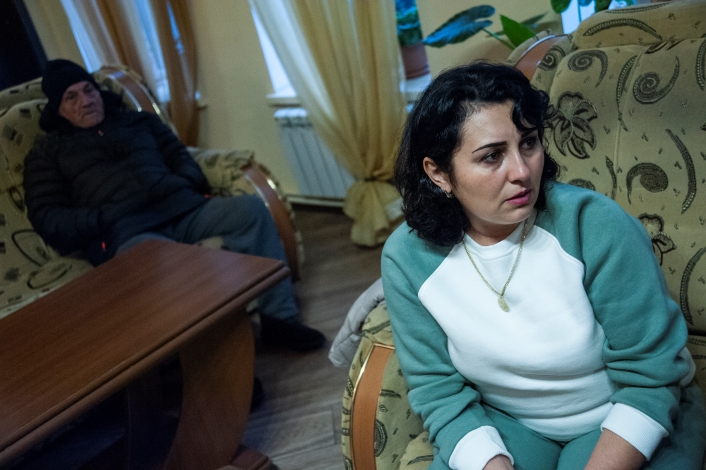 Berge Arabian Karabağ'dan Ermenistan'a göçen Ermenilerle